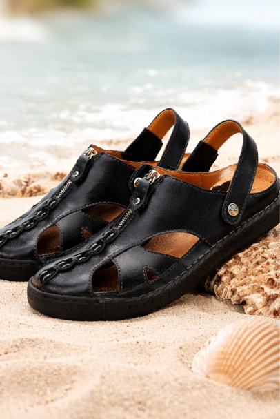 Chaussures Sandales –  en Cuir Homme