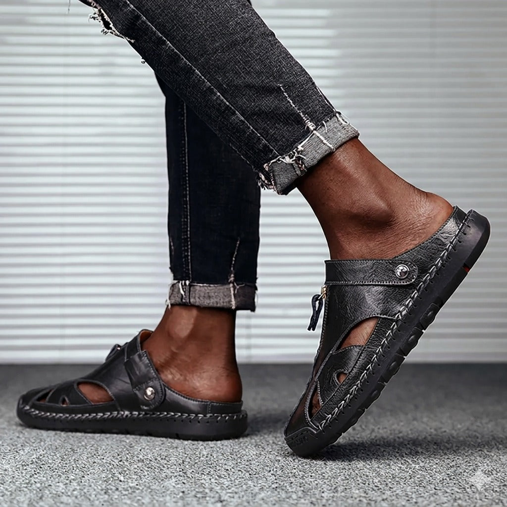 Chaussures Sandales –  en Cuir Homme